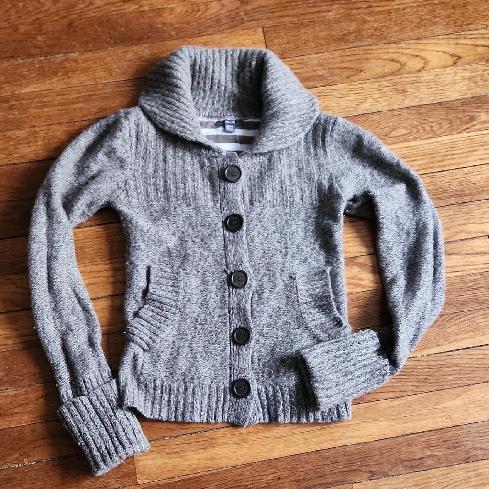 Jacob Brown Wool Cardigan Sweater